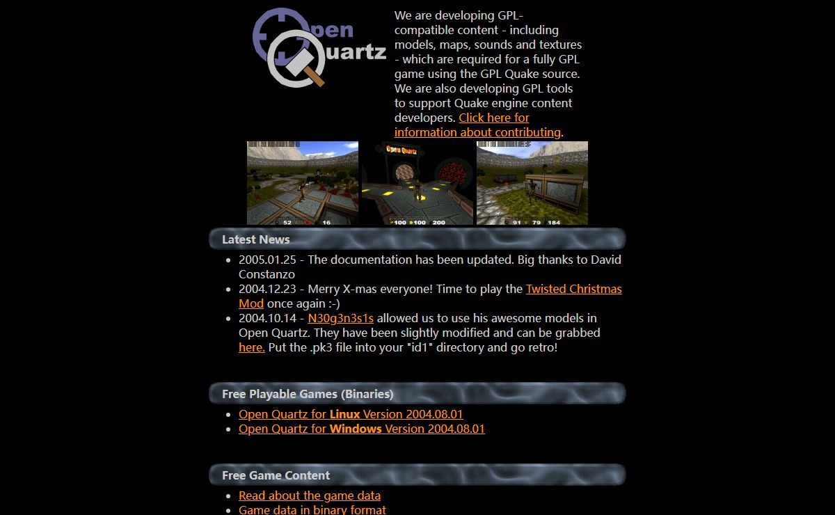 Open Quartz -GPL Quake content project