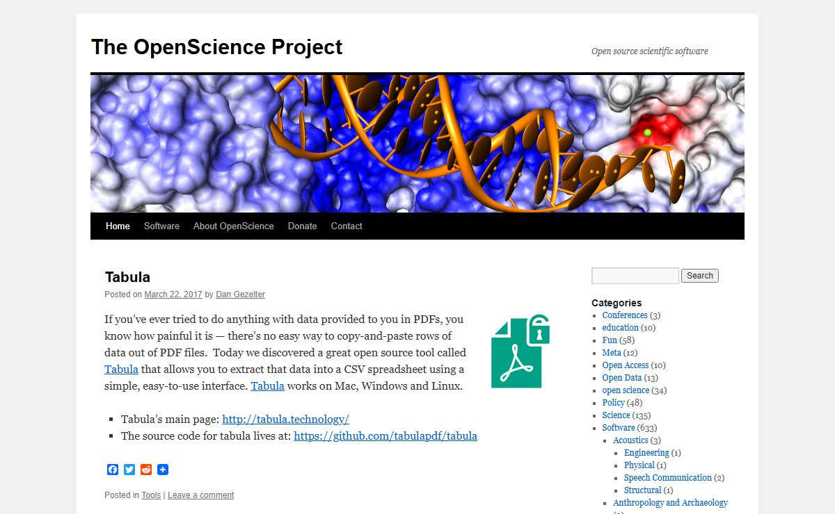 The OpenScience Project | Open source scientific software
