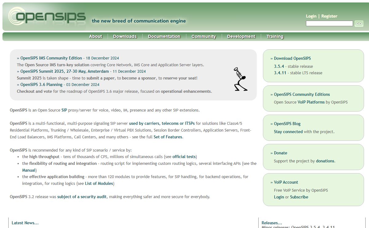 openSIPS | Main / HomePage