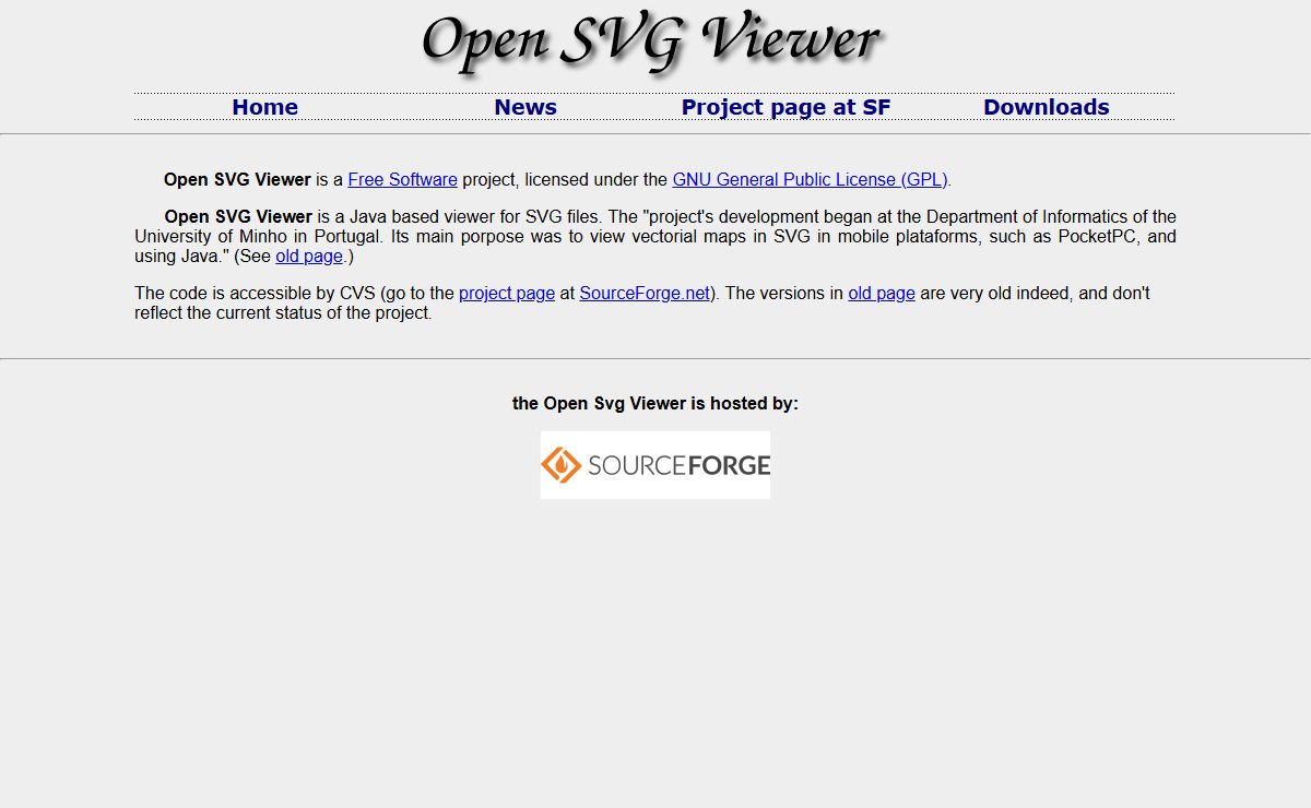 open svg viewer home page.