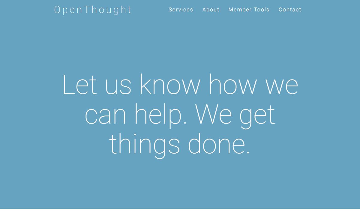 Eric Andreychek with OpenThought, LLC - Web Hosting, Linux Administration, Application Development, Training