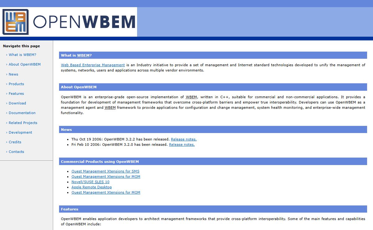 OpenWBEM Home Page