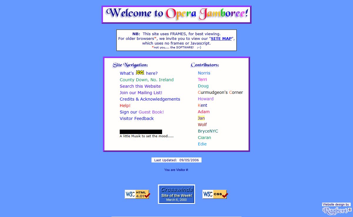 Opera Jamboree:  Welcome!