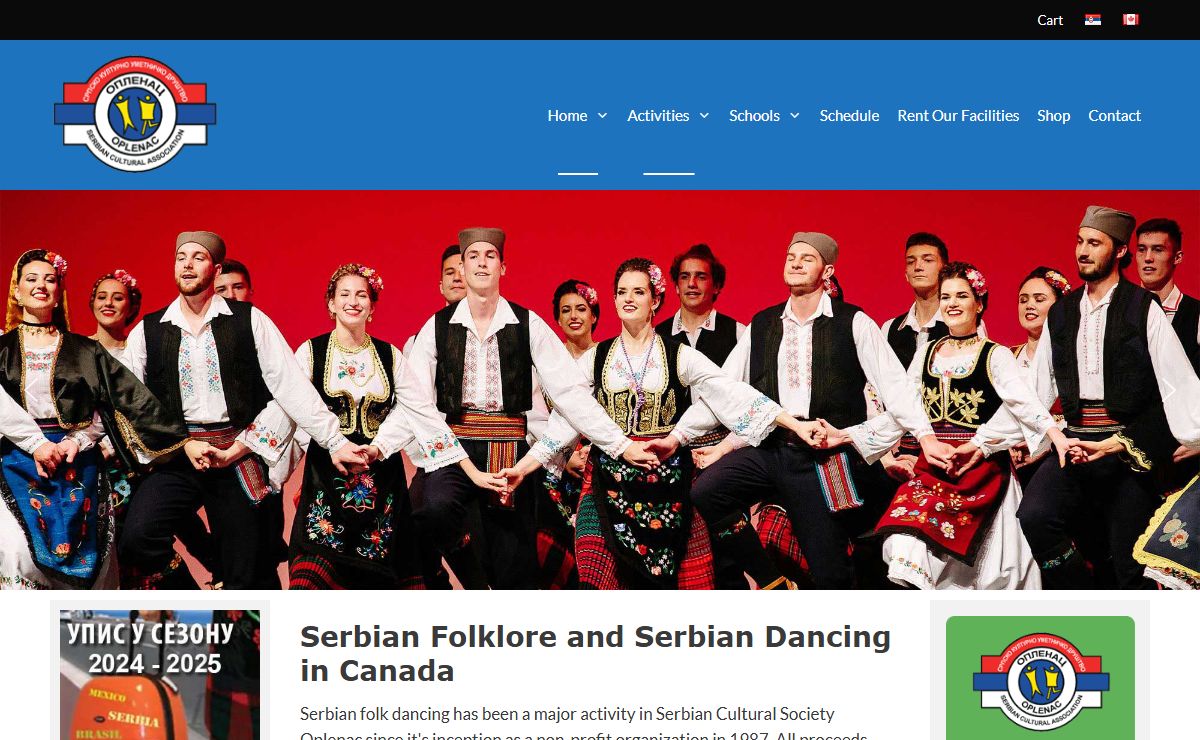 Oplenac – Serbian Folklore and Serbian Dancing in Canada