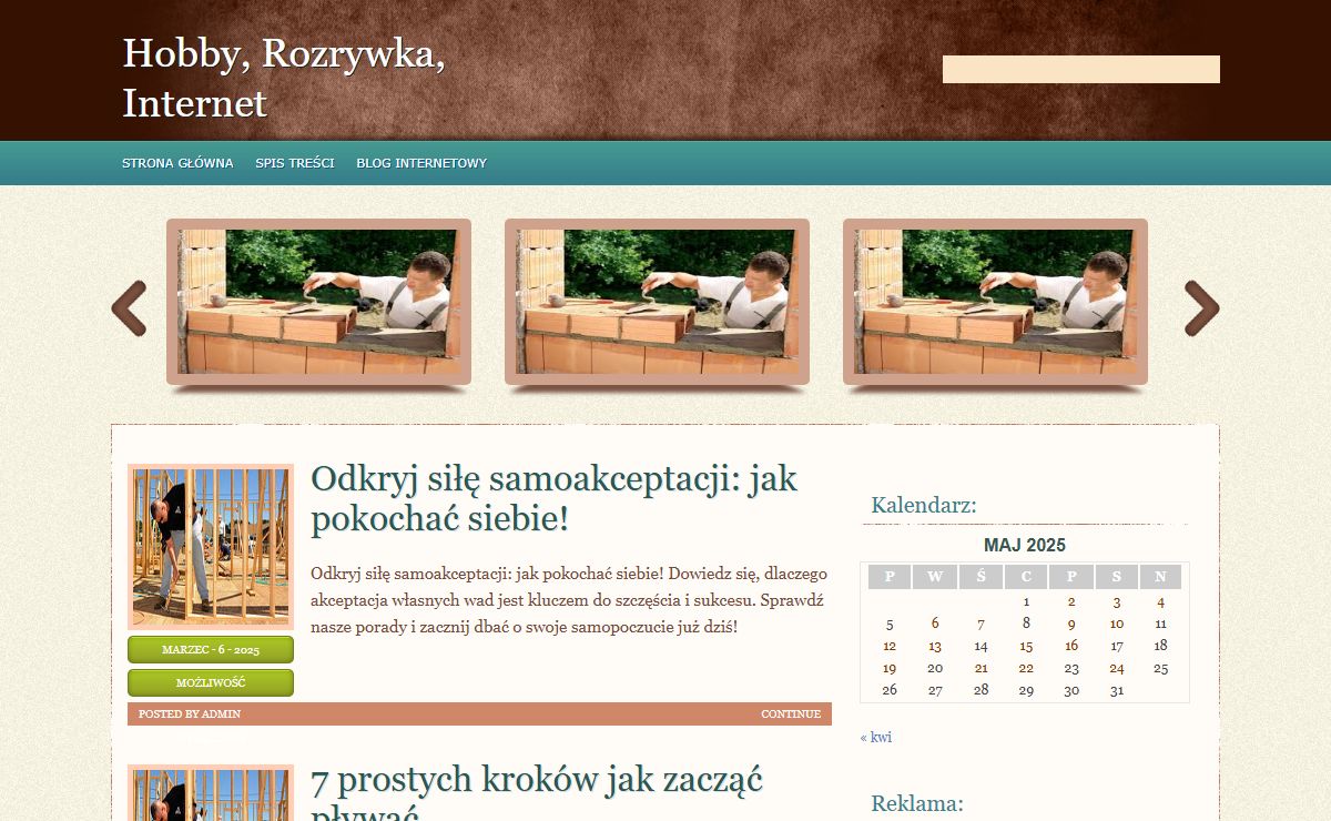 Hobby, Rozrywka, Internet