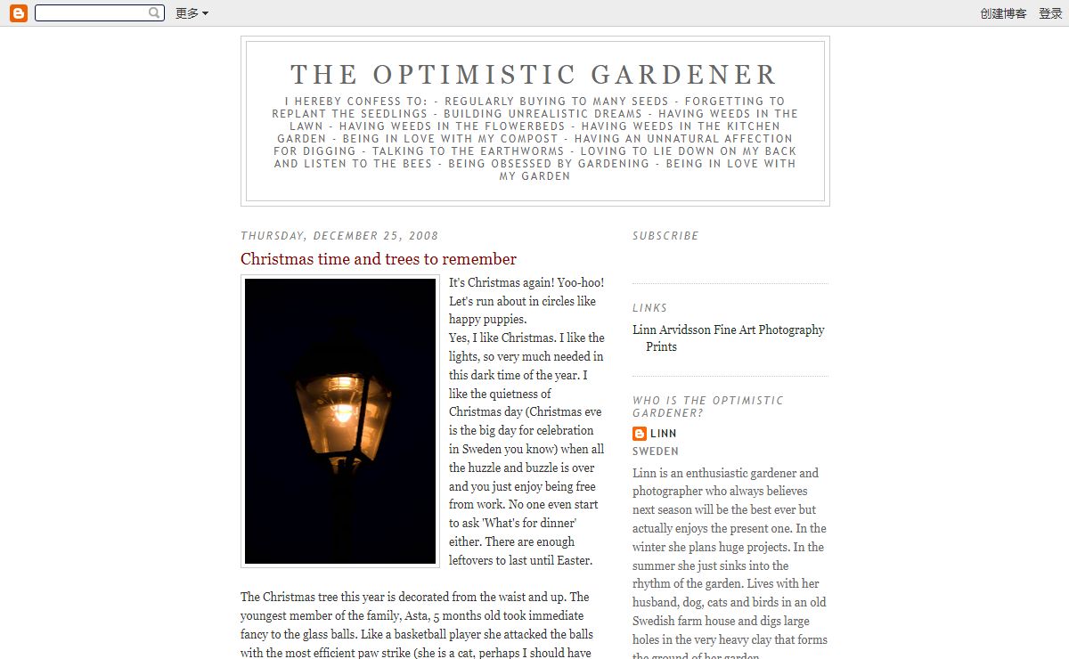 The optimistic gardener