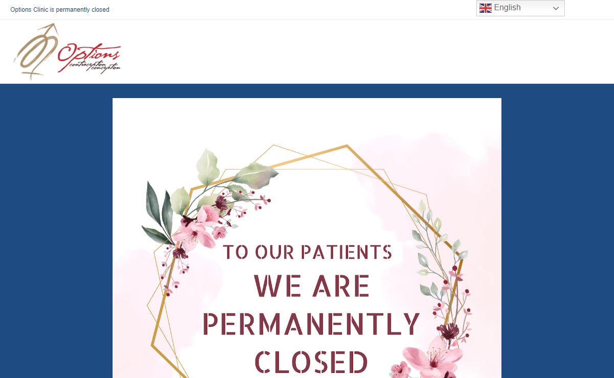 We are closed • Options Clinic