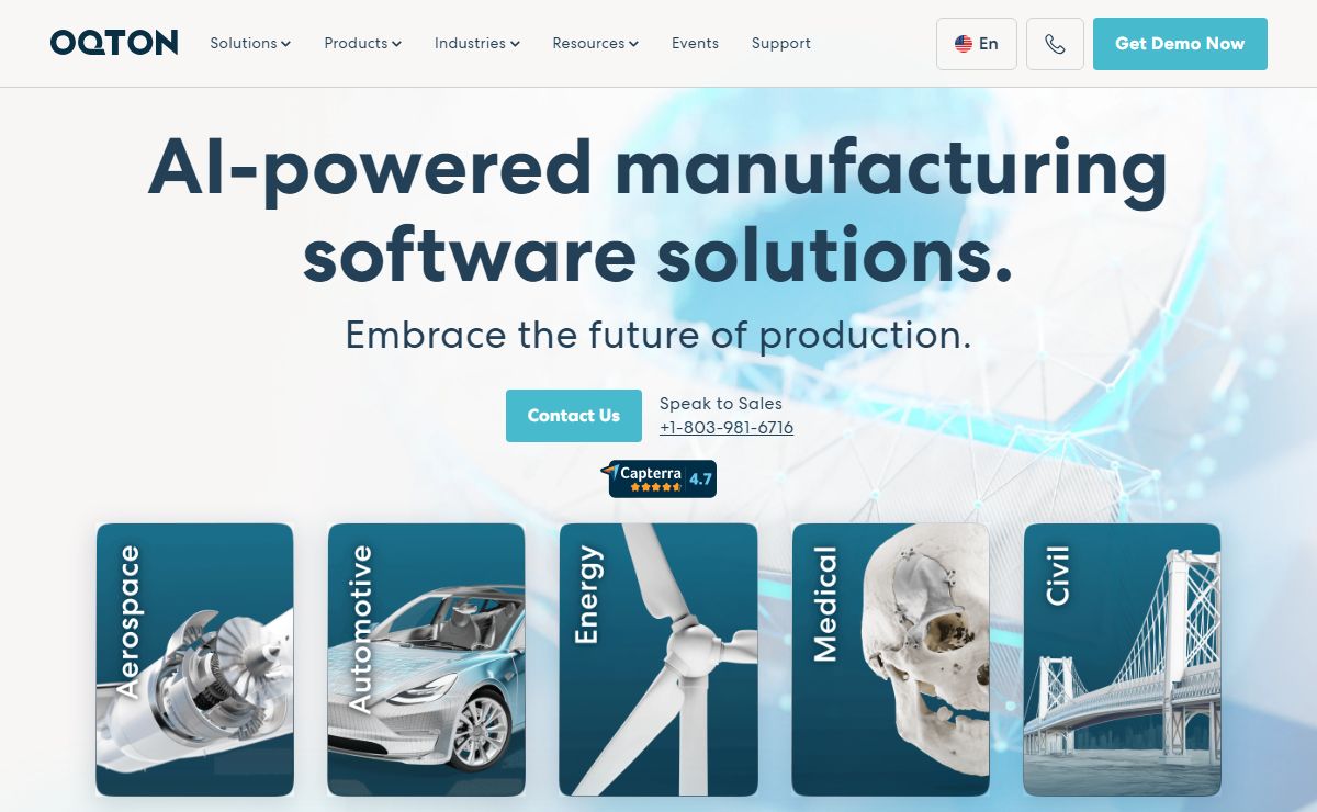 Manufacturing Software Solutions | Oqton