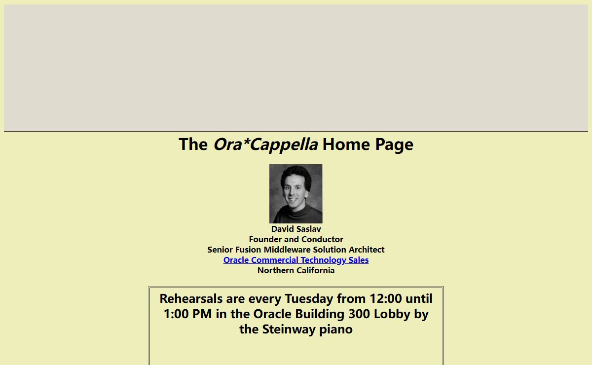 Ora*Cappella Home Page