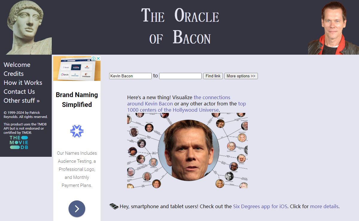 The Oracle of Bacon