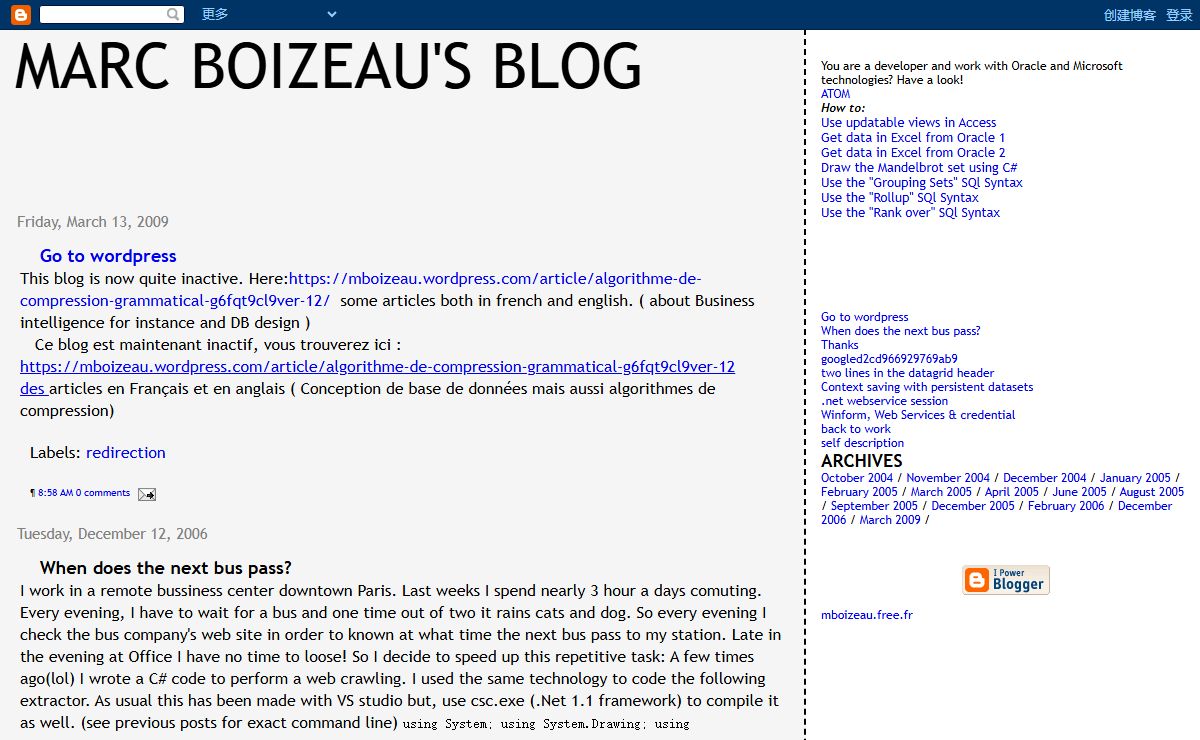 Marc Boizeau's blog