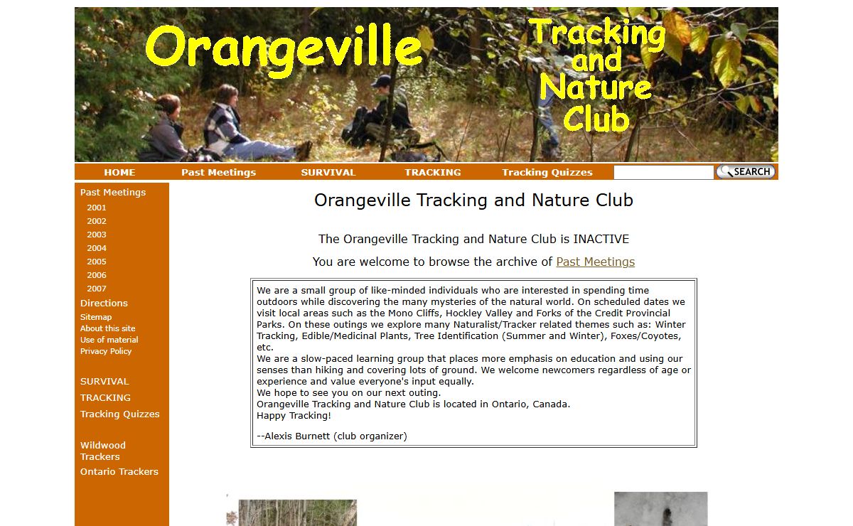 Orangeville Tracking and Nature Club