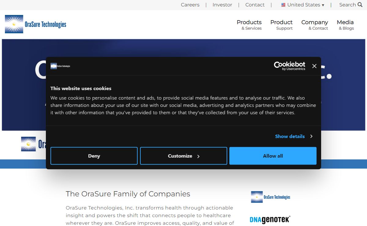 OraSure Technologies, Inc. Home