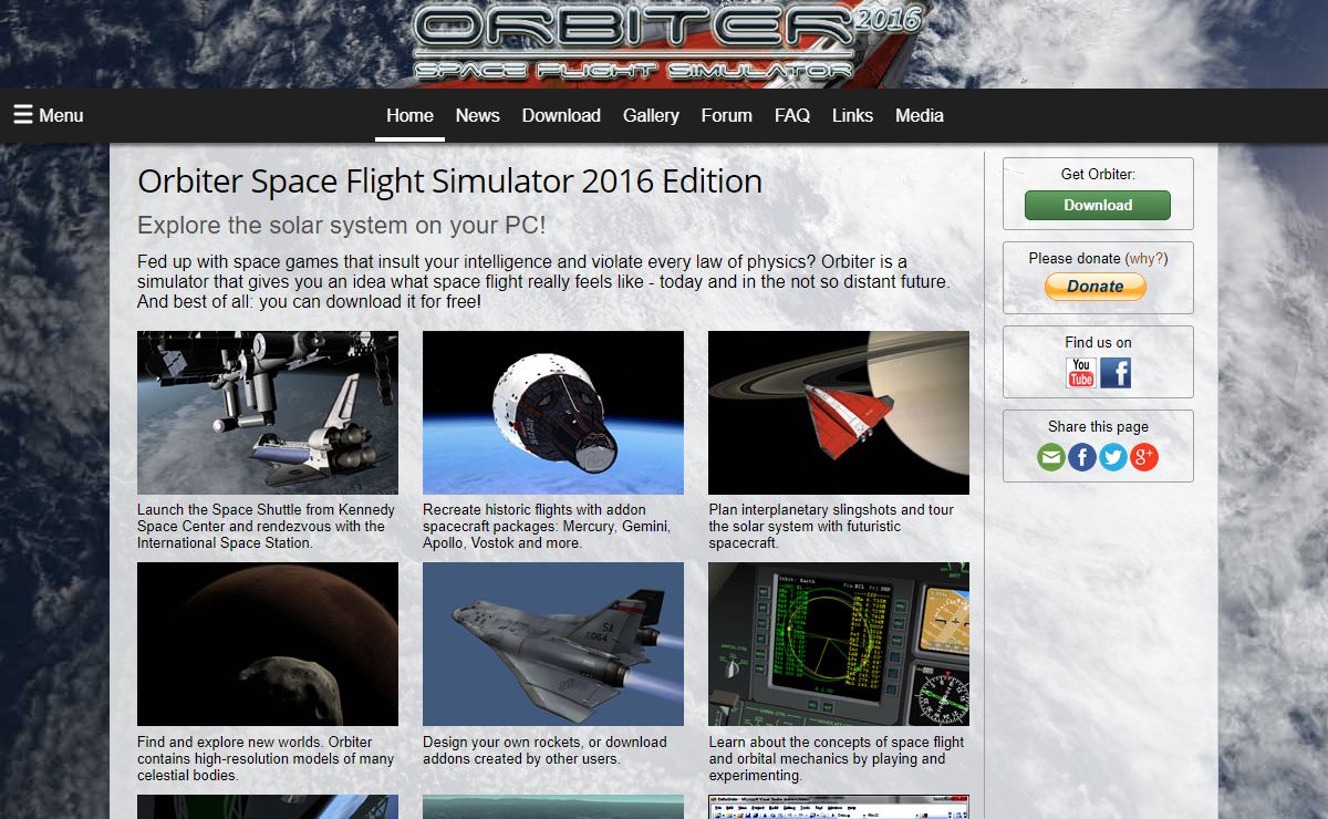 Orbiter 2016 Space Flight Simulator