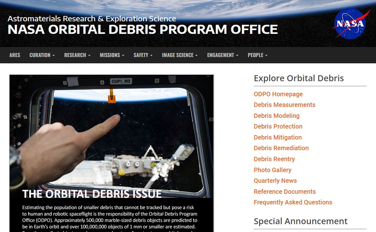 ARES | Orbital Debris Program Office