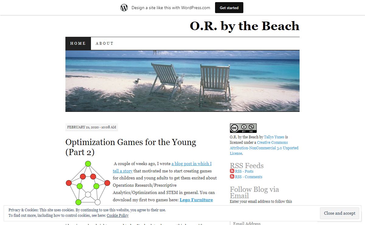 O.R. by the Beach | Operations Research, Computers, Education, and South Florida
