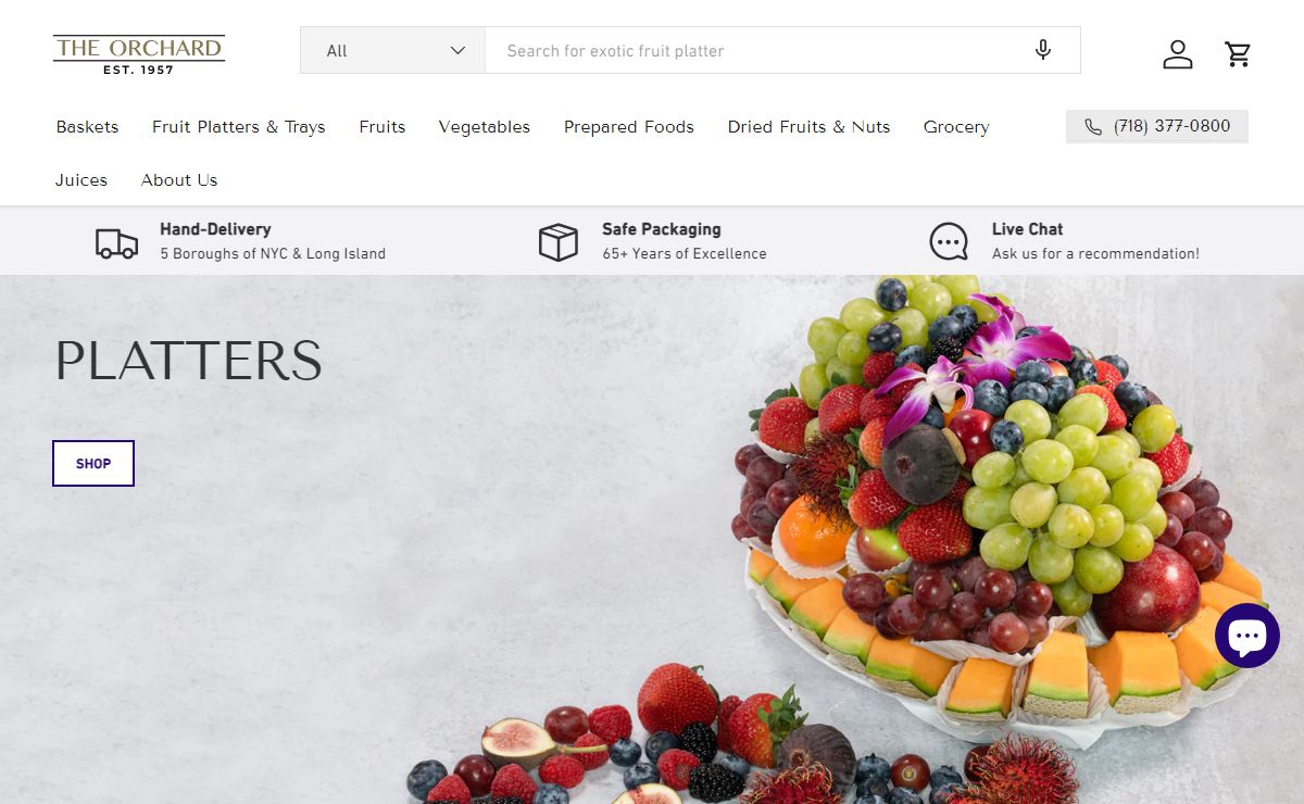 The Orchard | Finest in Gourmet Fruits For 65+ Years