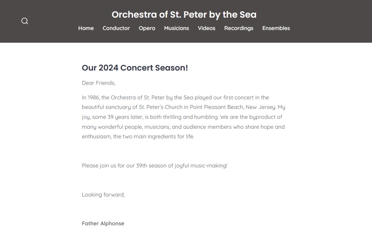 Orchestra St Peter by the Sea - Orchestra of St. Peter by the Sea