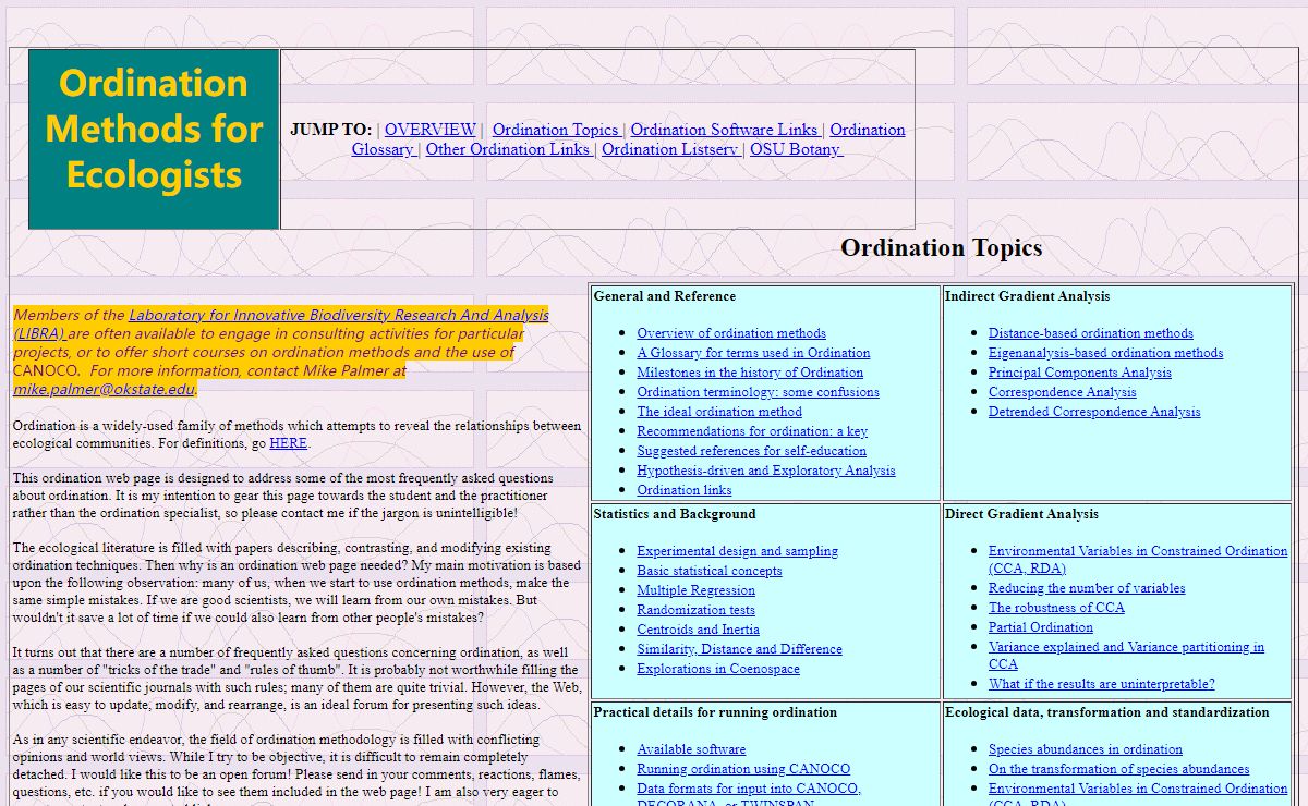 The Ordination Web Page