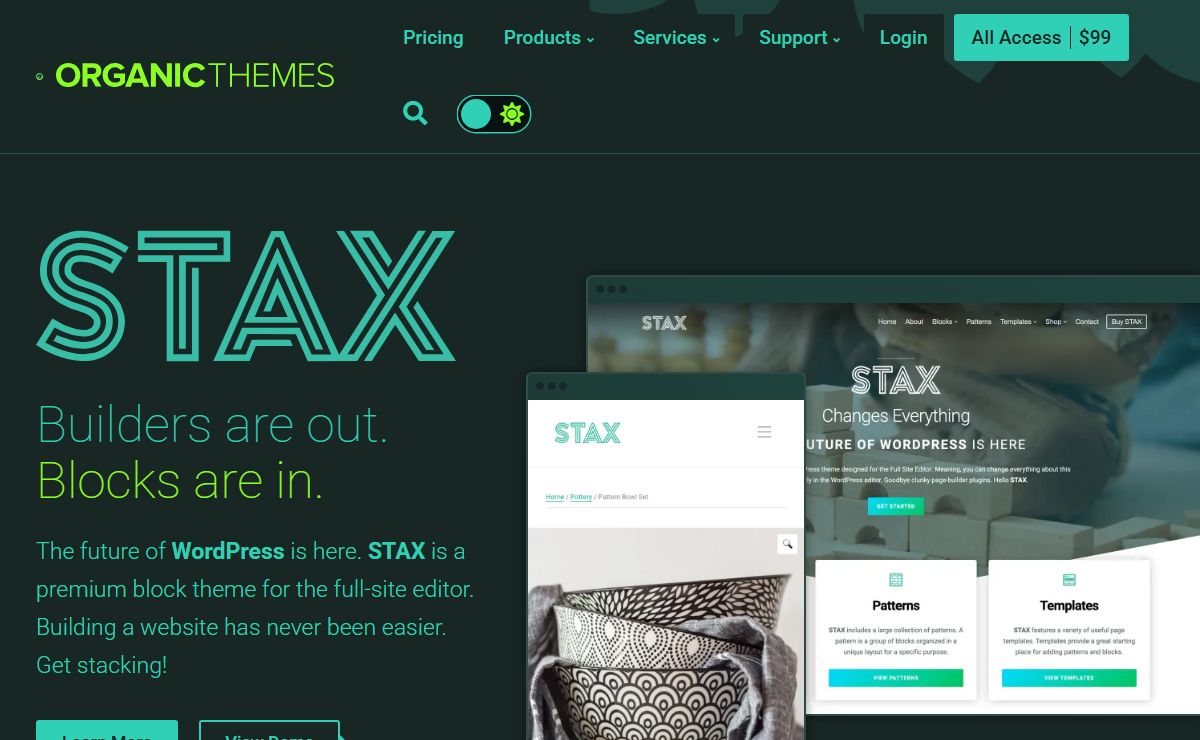 WordPress Block Themes and Plugins – Organic Themes – Premium WordPress block themes and plugins for the full-site editor.