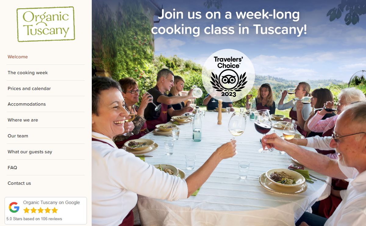 Organic Tuscany - Week-long cooking classes in Italy