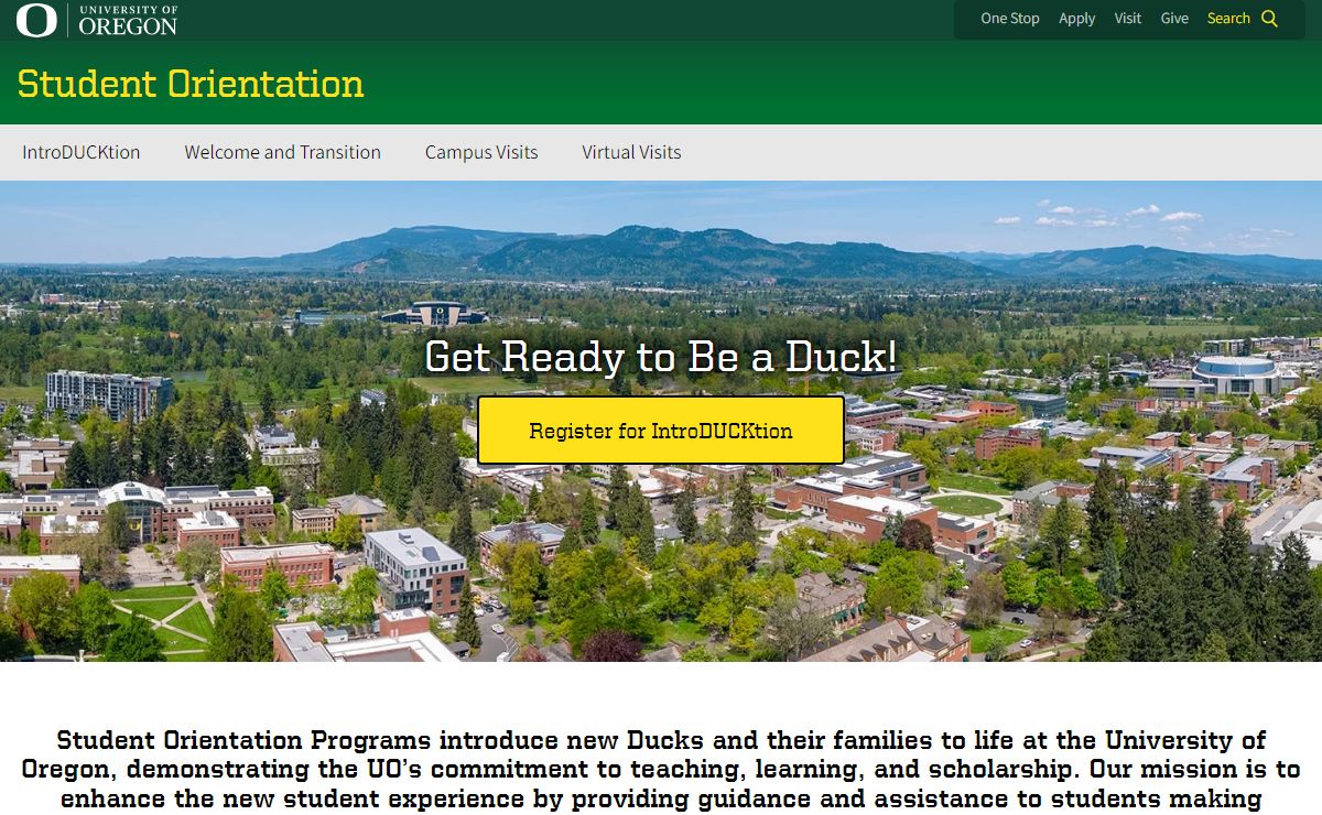 UO Student Orientation