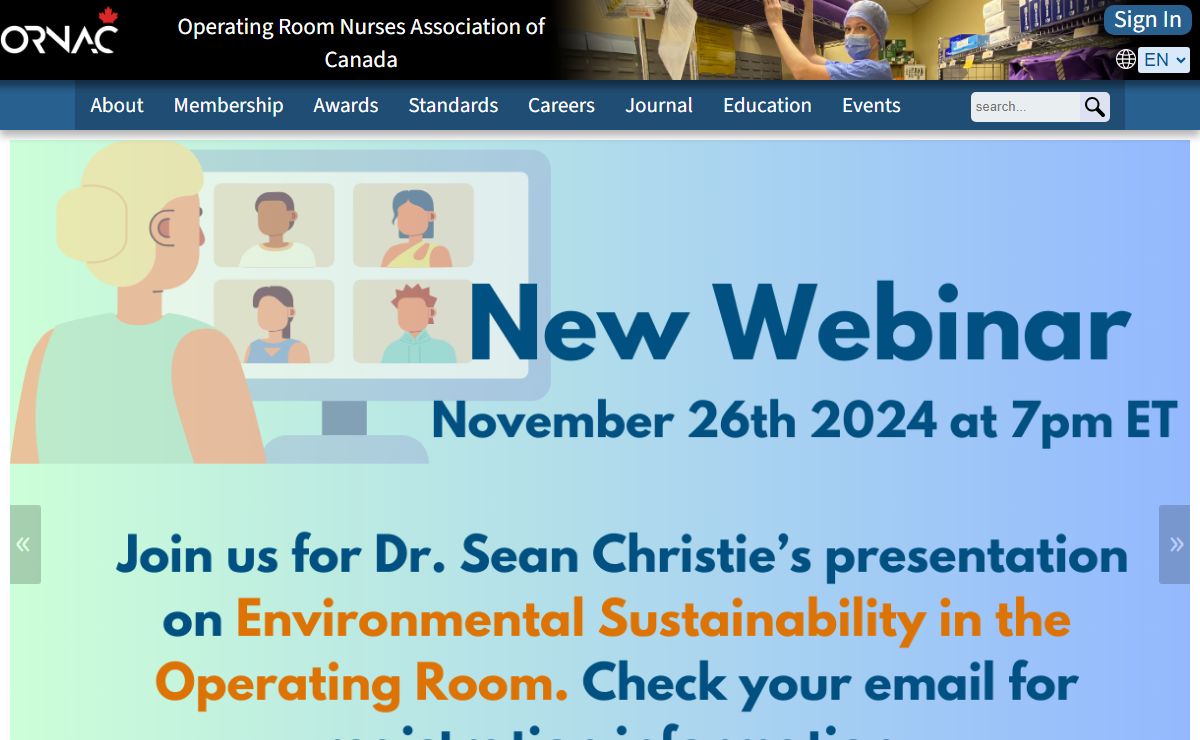 Welcome - Operating Room Nurses Association of Canada (ORNAC) / Association des infirmières et infirmiers de salle d'opération du Canada (AIISOC)