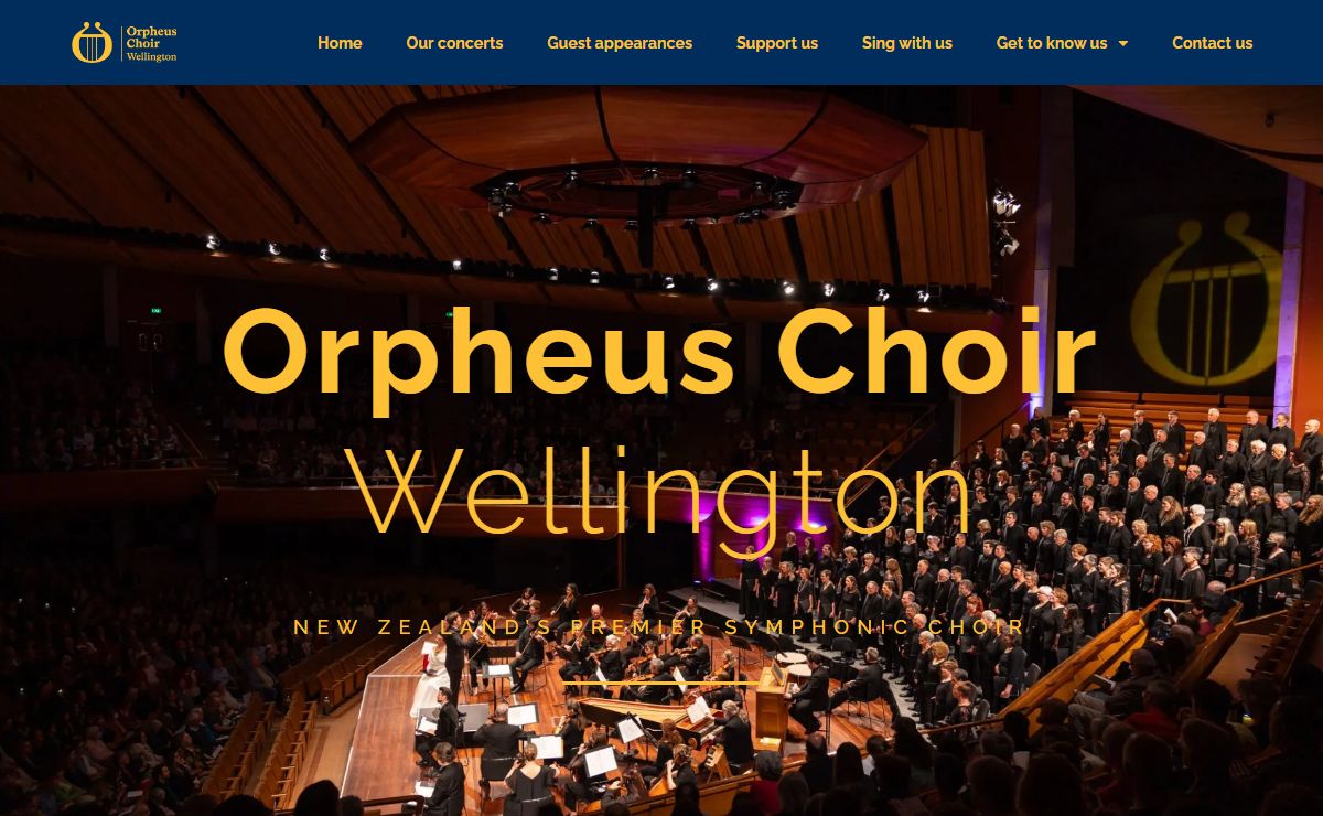 Orpheus Choir Wellington – Aotearoa New Zealand’s premier symphonic choir