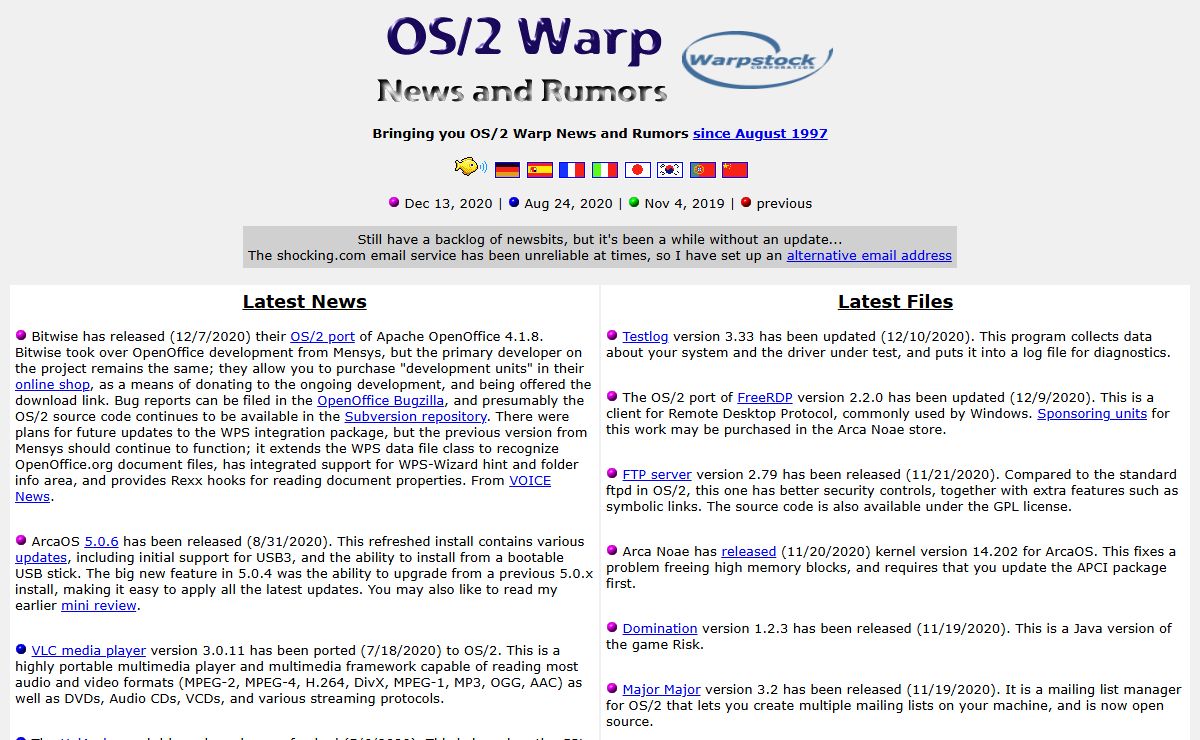 OS/2 Warp News and Rumors