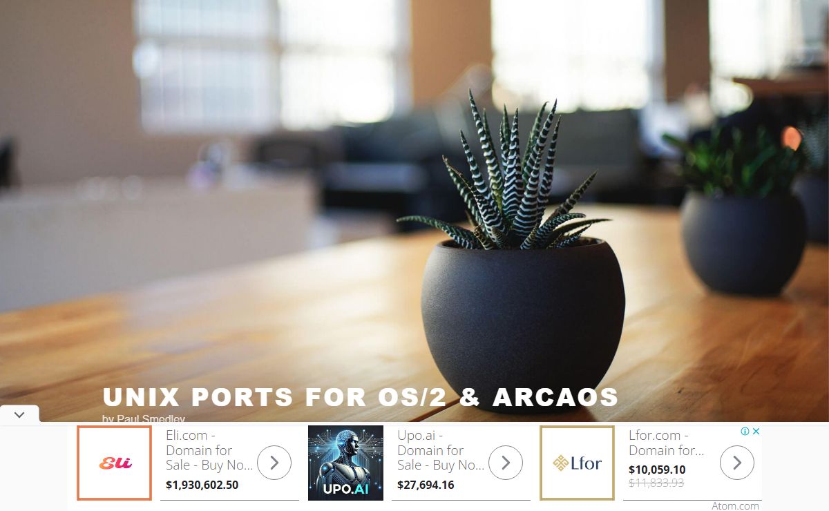 Unix Ports for OS/2 & ArcaOS – by Paul Smedley