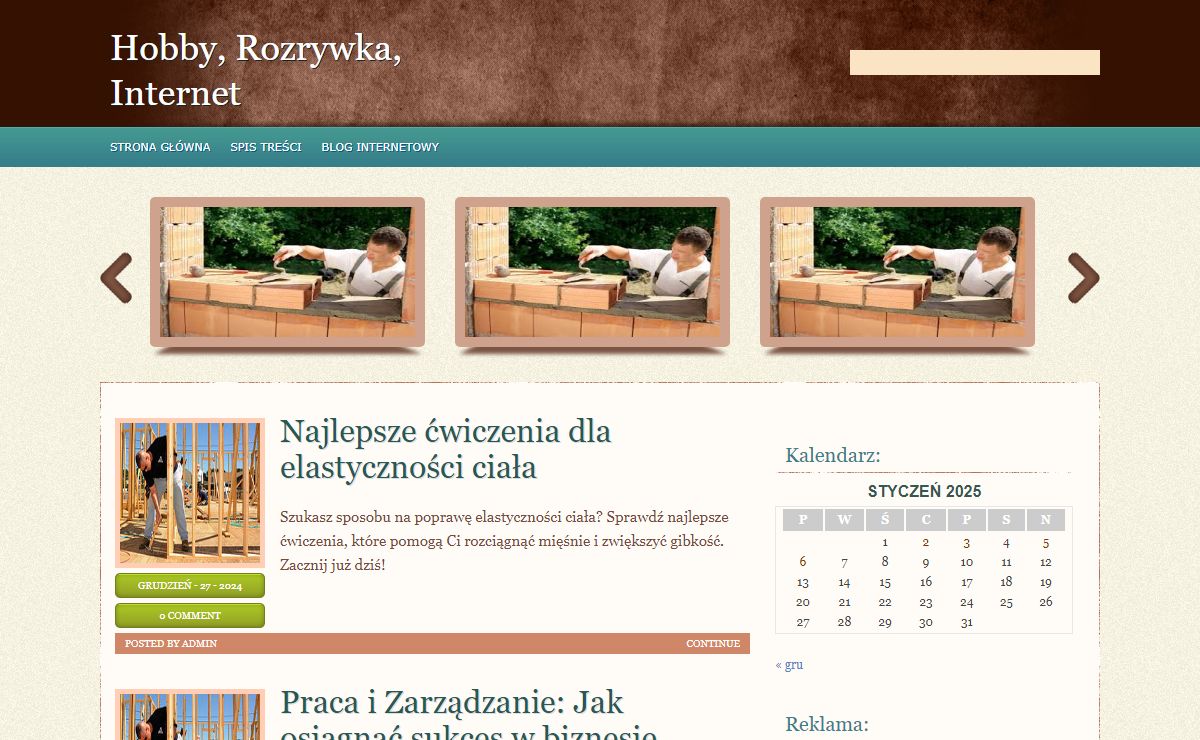 Hobby, Rozrywka, Internet