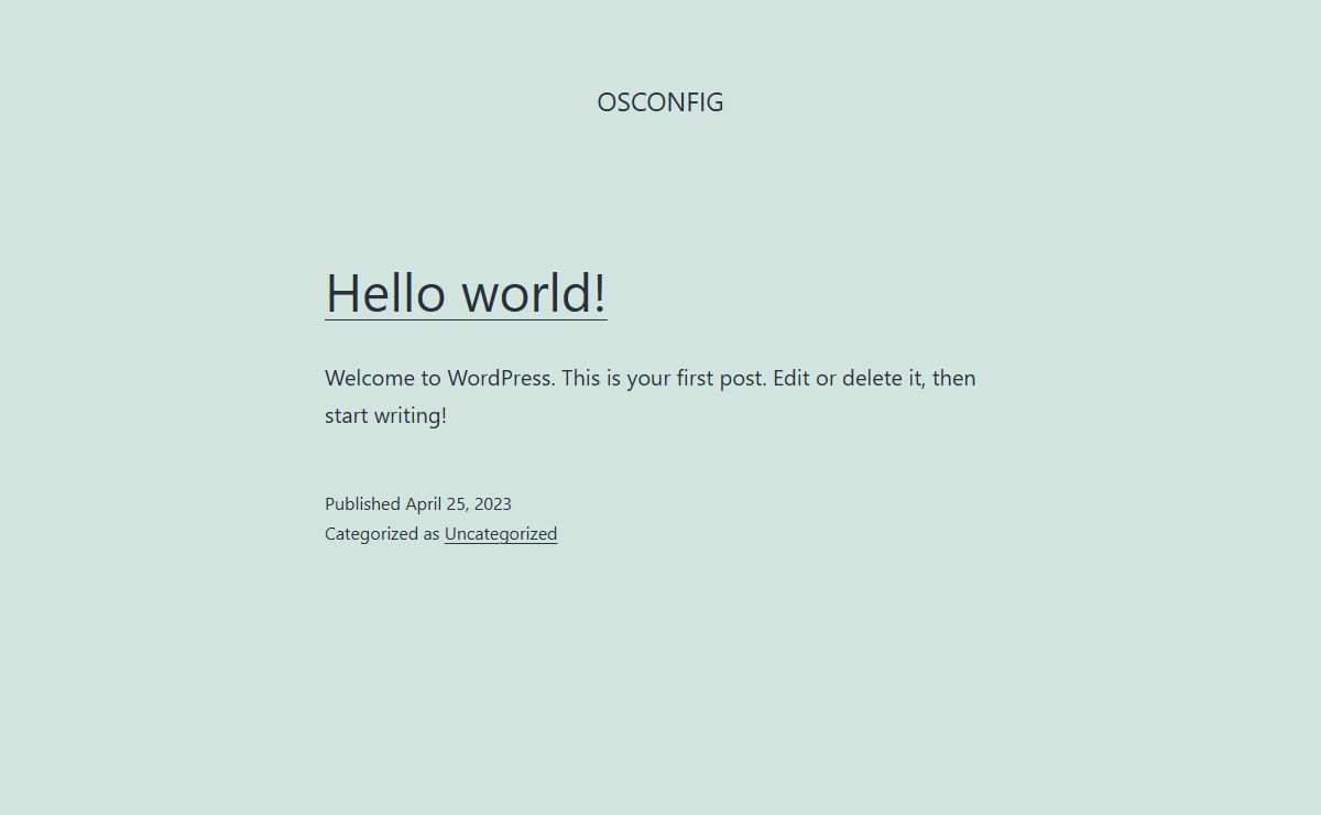 OSConfig
