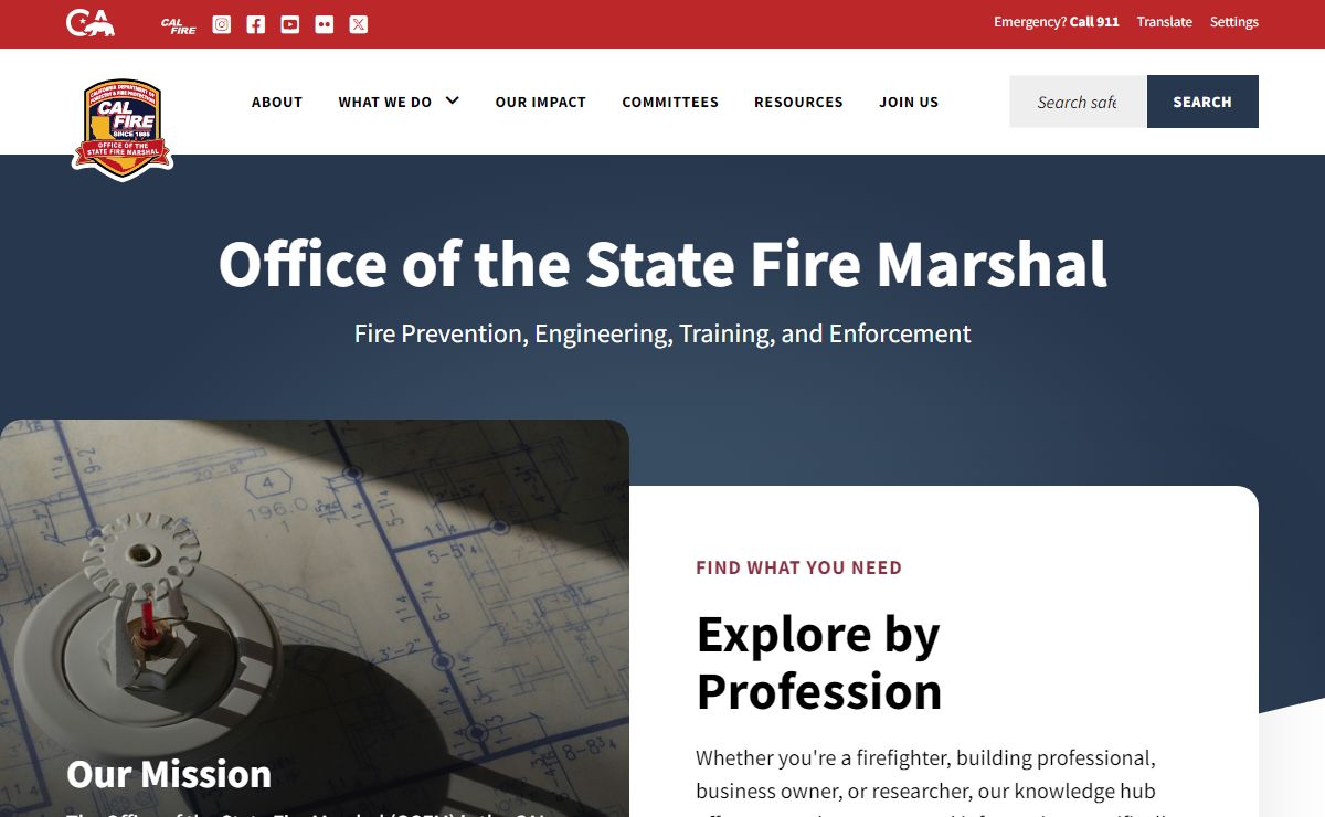 Office of the State Fire Marshal | OSFM