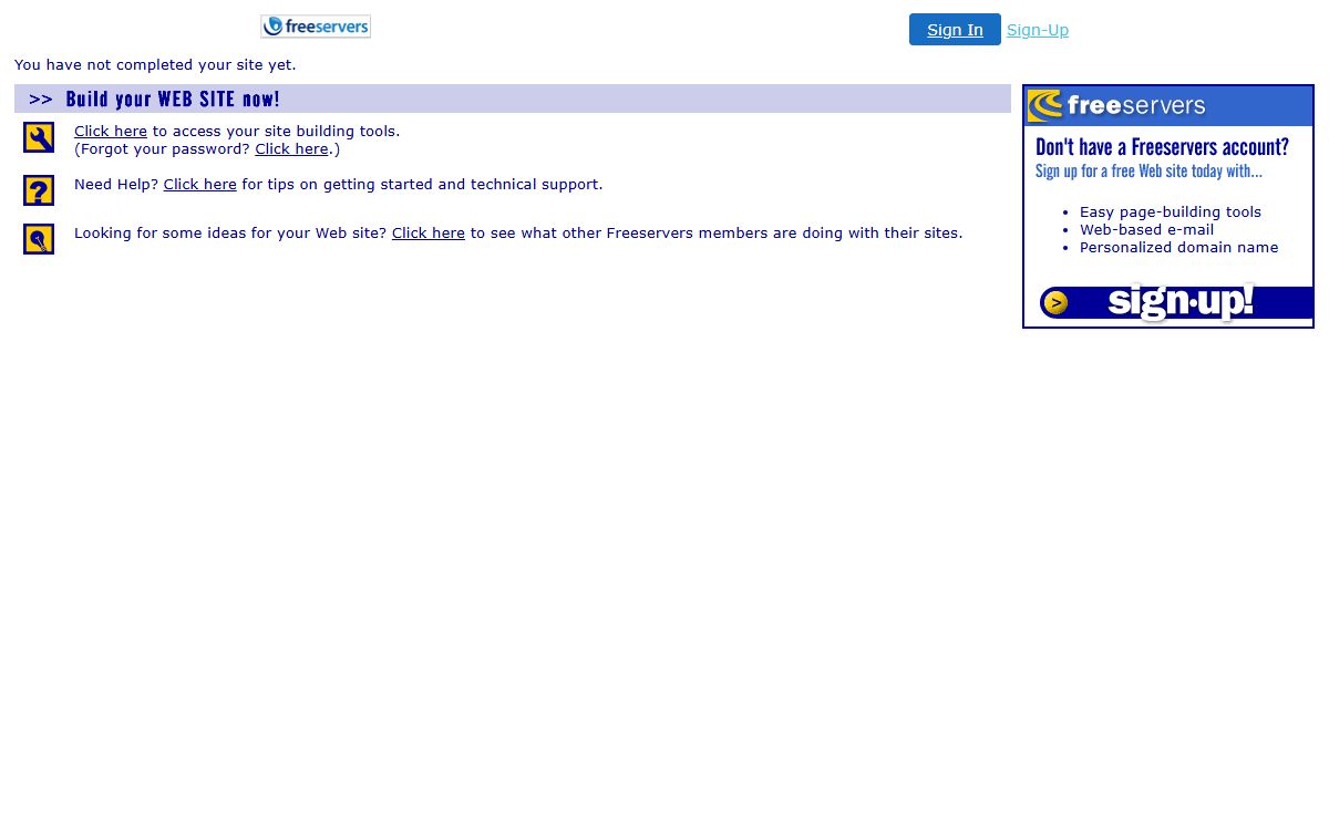My Free Web Site on Freeservers.com