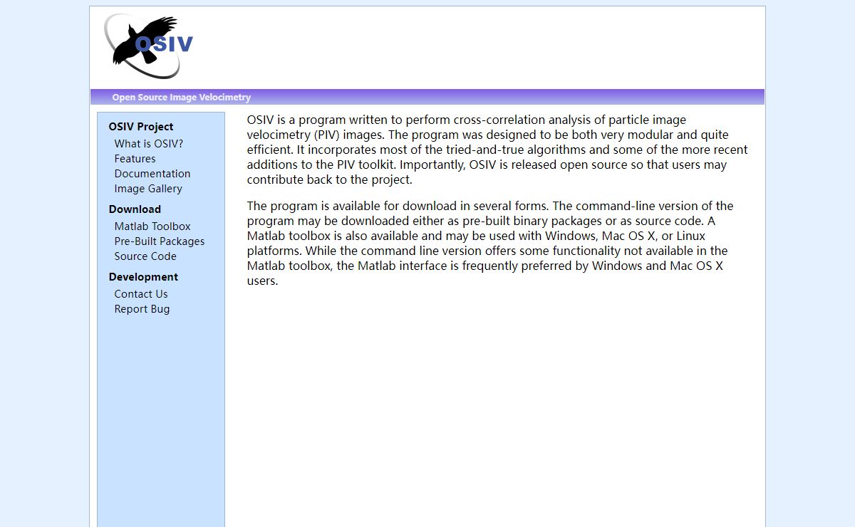 OSIV - Open Source Image Velocimetry