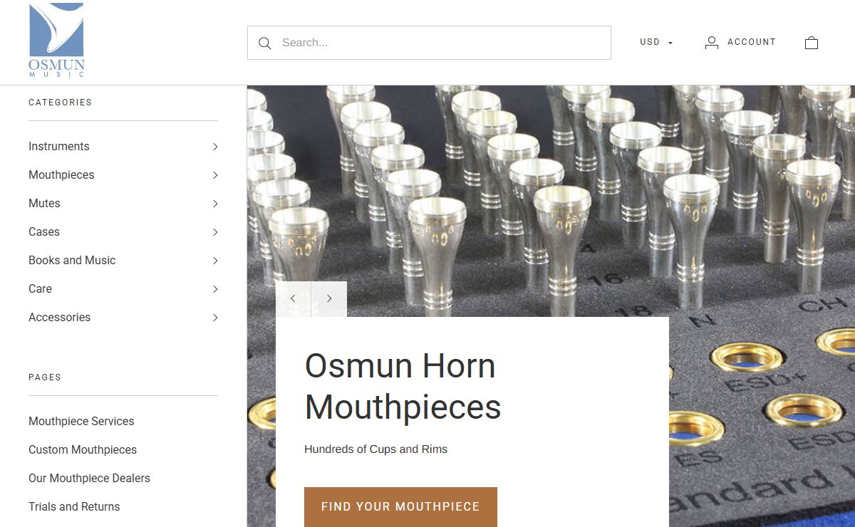 Osmun Music-Brass Instruments/Accessories/Mouthpieces