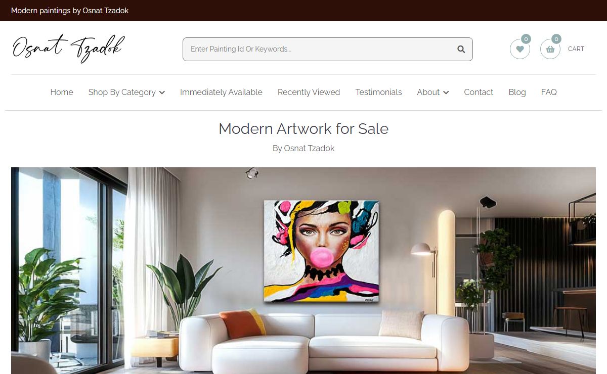 Modern Abstract Paintings for Sale – Osnat Fine Art