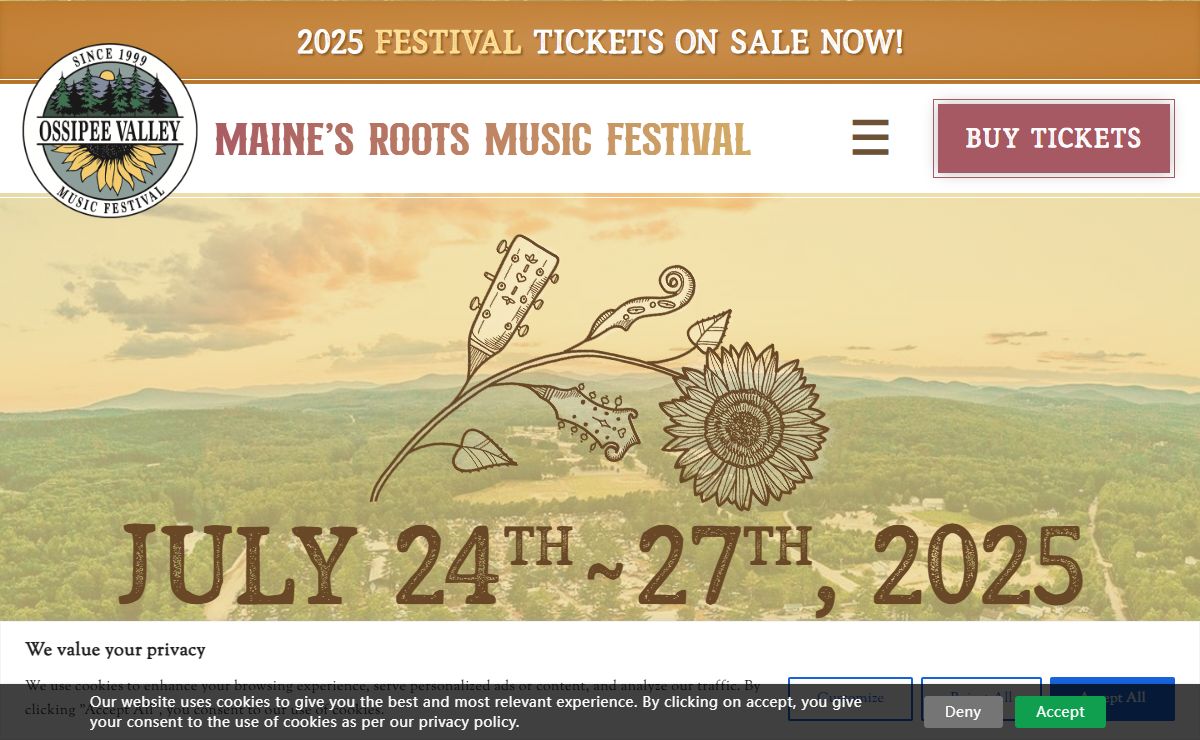 Ossipee Valley Music Festival - New England's Roots and Americana Fest