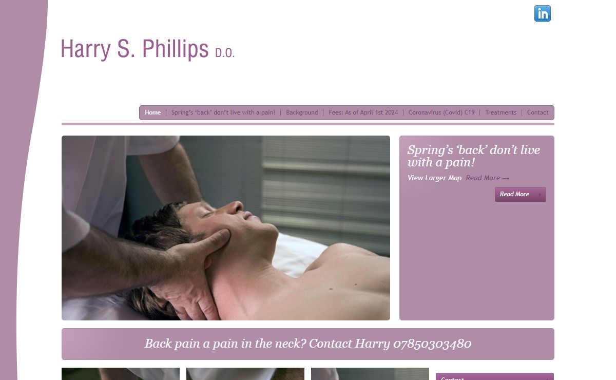 Osteopath specialising in sports injury’s and back Pain