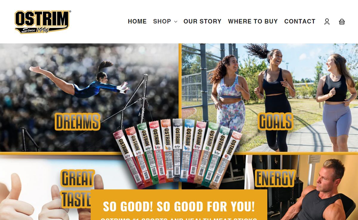 OSTRIM High Protein Beef Sticks | Meat Sticks | Shop Now – Ostrim