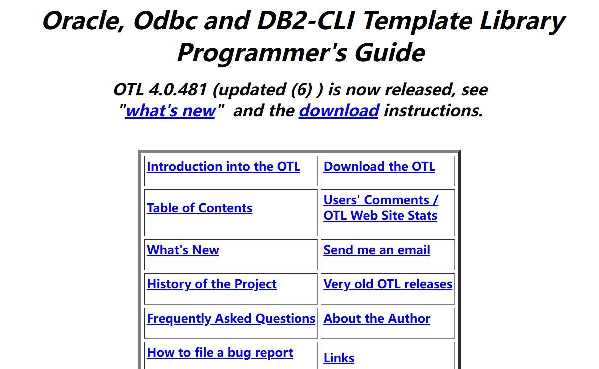 Oracle, Odbc and DB2-CLI Template Library Programmer's Guide