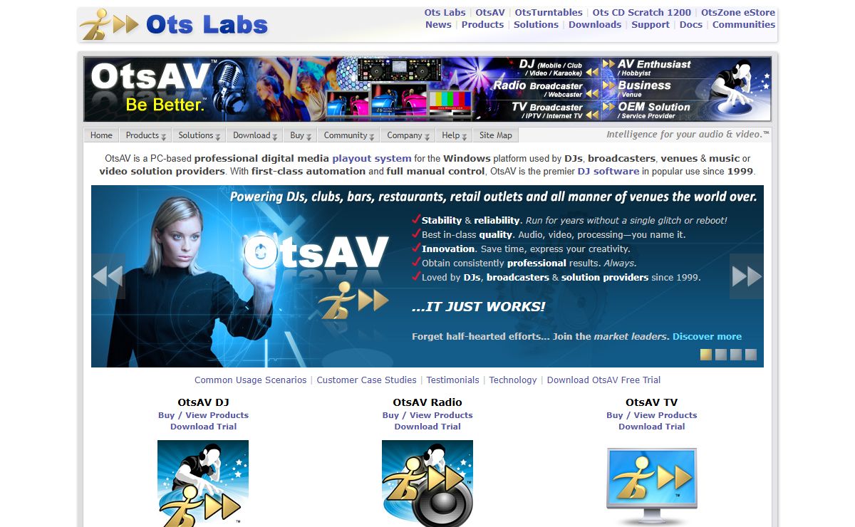 DJ Software. TV/Radio Automation. Video, Karaoke, CD+G, MP3 & MPEG Mixing - OtsAV