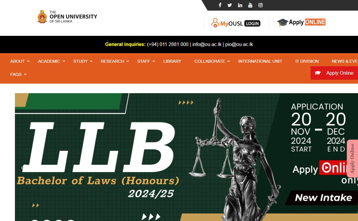 OUSL :: The Open University of Sri Lanka