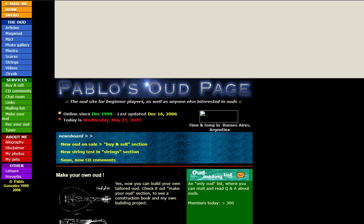 Pablo's oud page