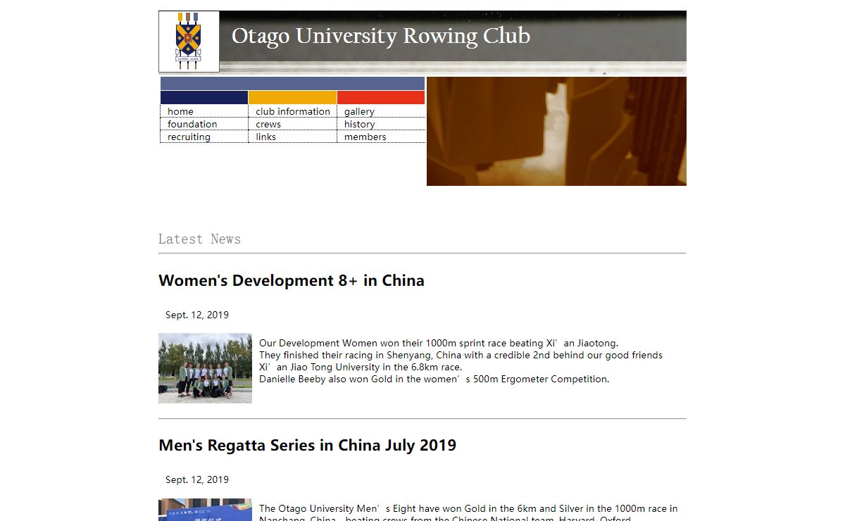 Welcome | Otago University Rowing Club