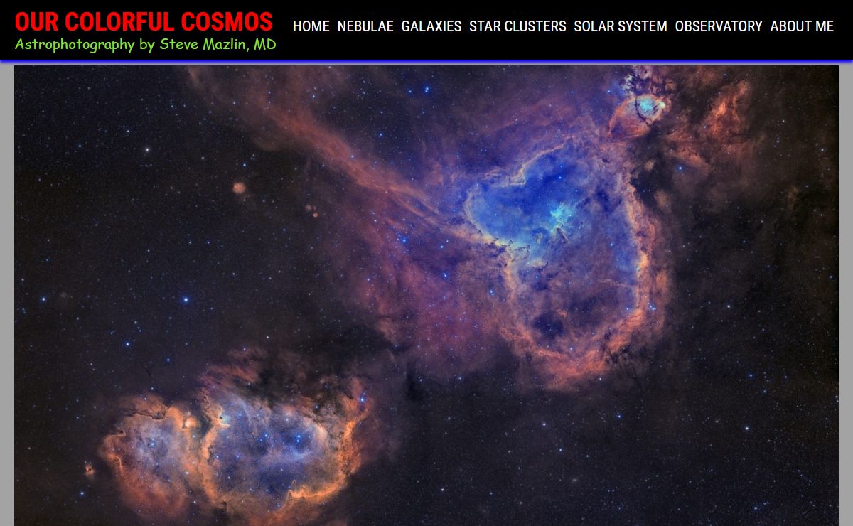 Our Colorful Cosmos – Astrophotography by Steve Mazlin, MD