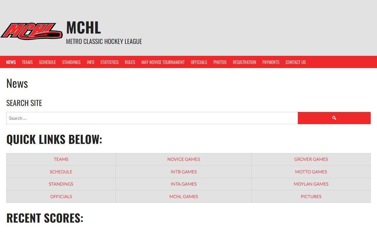 MCHL – Metro Classic Hockey League