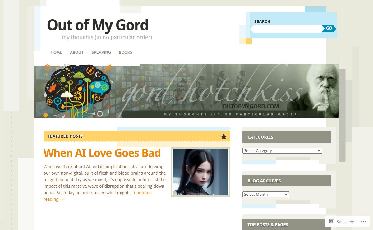 Out of My Gord | my thoughts (in no particular order)