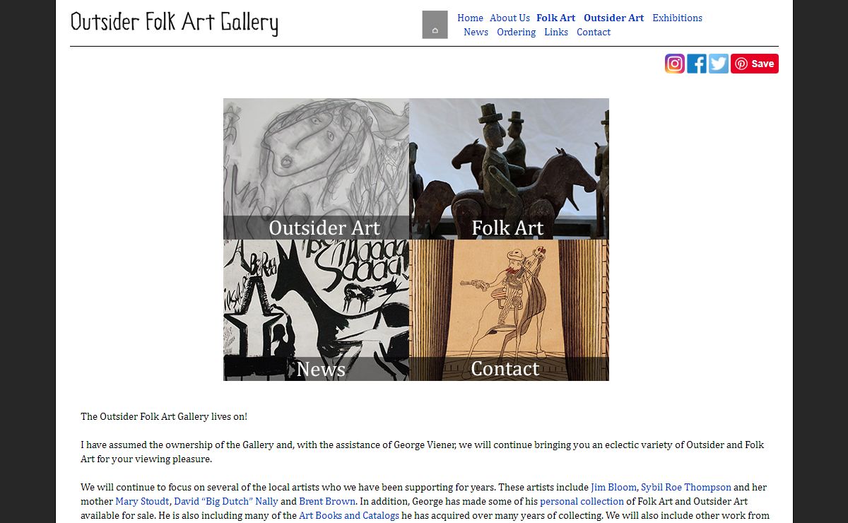 Outsider Folk Art Gallery - Home