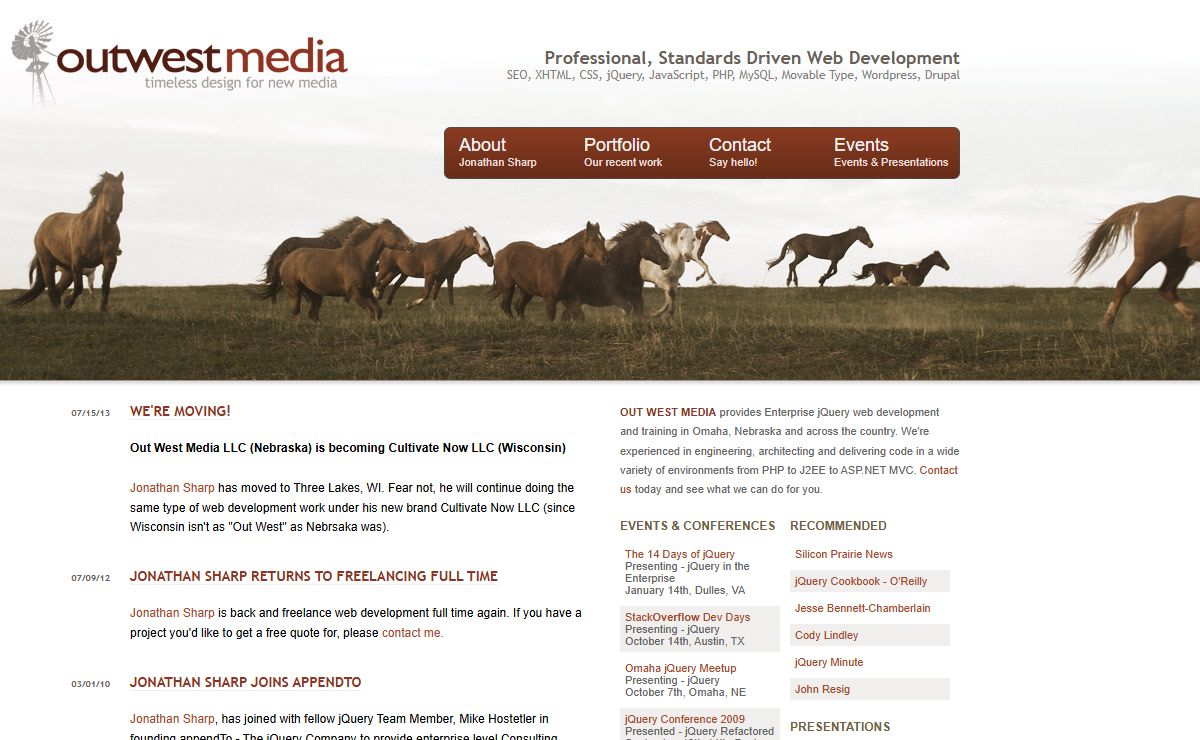 Professional, Standards Driven Web Development - Out West Media, Plattsmouth/Omaha, Nebraska